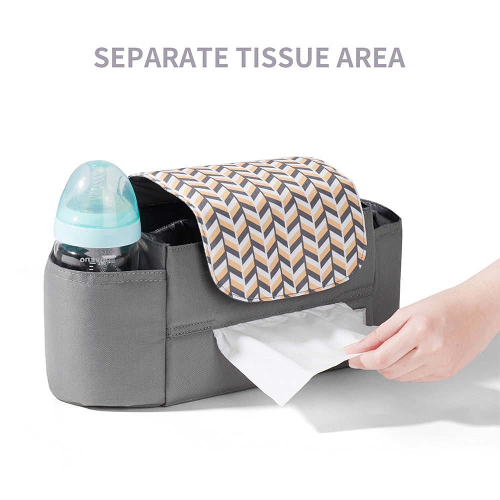 Stroller Organizer Diaper Bag With Shoulder Strap