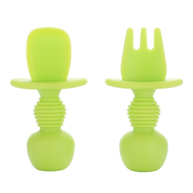 Baby Silicone Spoon Feeding Set