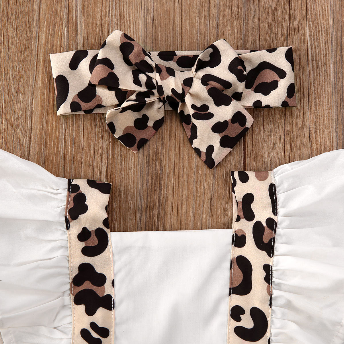 Leopard Jumpsuit with Headband