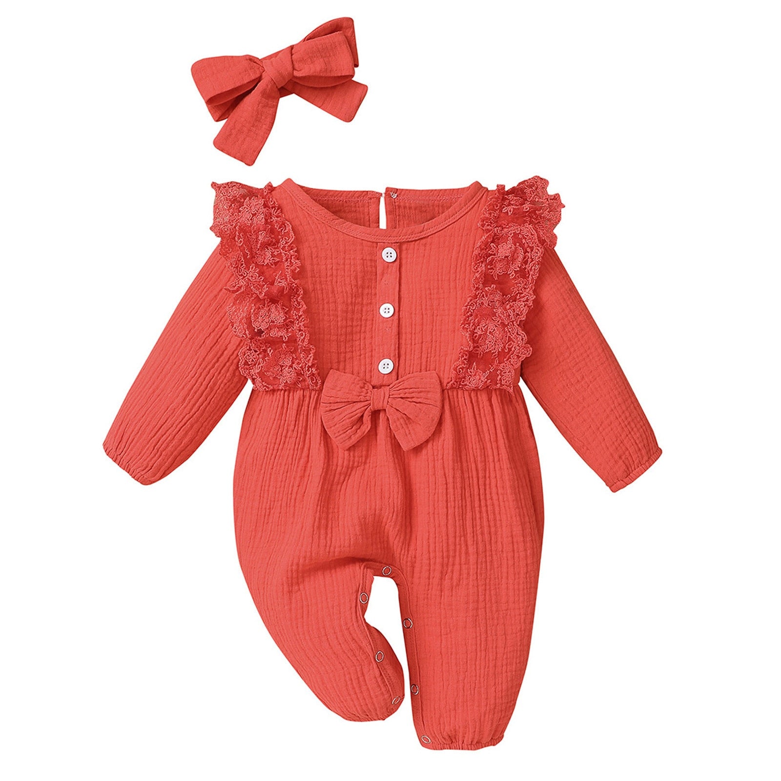 Tie dye Baby Girl Cotton Linen Rompee