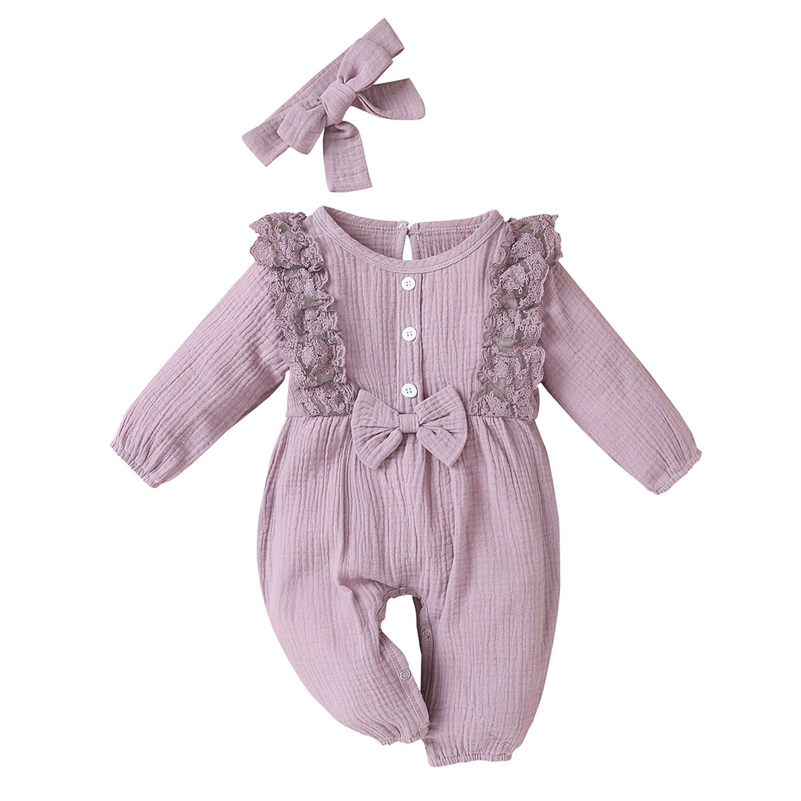 Tie dye Baby Girl Cotton Linen Rompee
