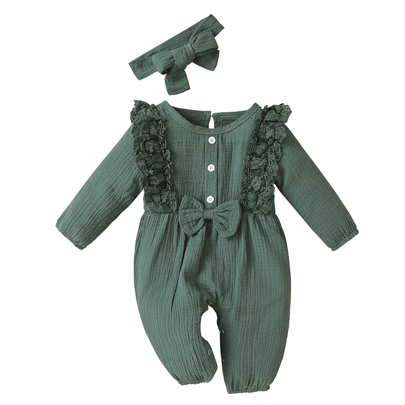 Tie dye Baby Girl Cotton Linen Rompee
