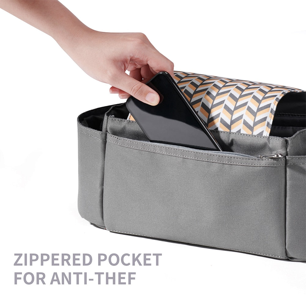 Stroller Organizer Diaper Bag With Shoulder Strap