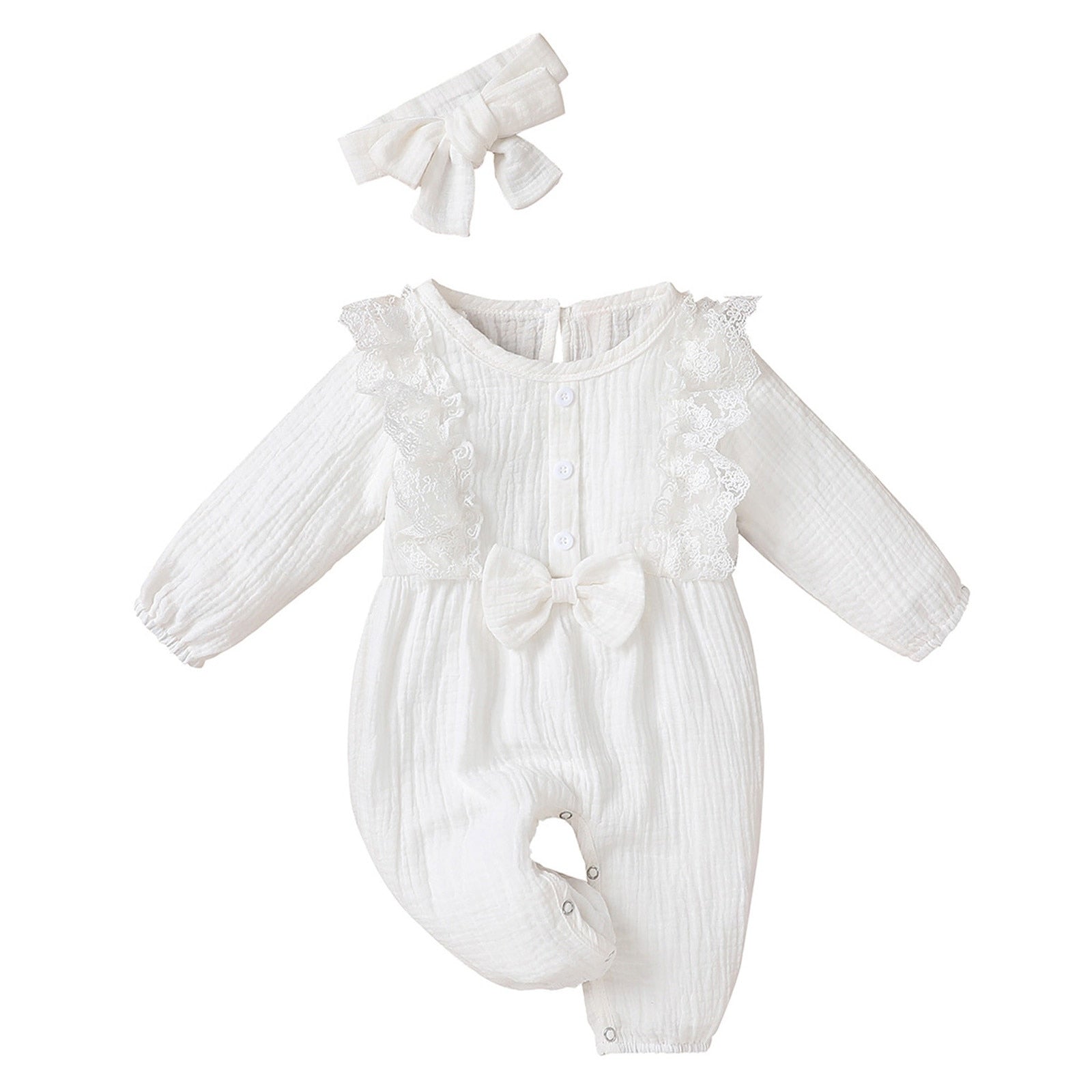 Tie dye Baby Girl Cotton Linen Rompee