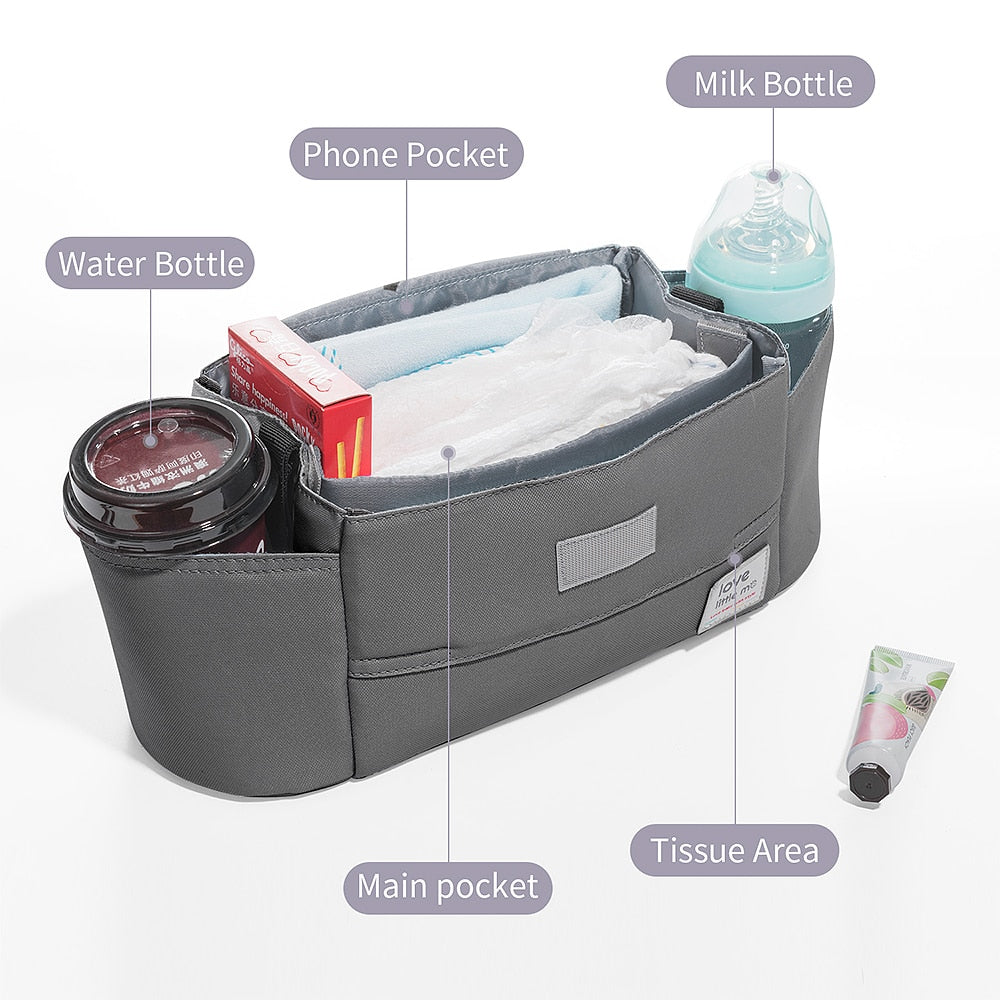Stroller Organizer Diaper Bag With Shoulder Strap