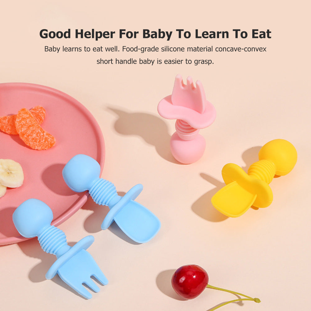 Baby Silicone Spoon Feeding Set