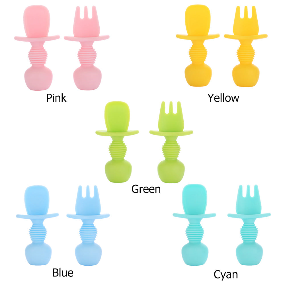 Baby Silicone Spoon Feeding Set