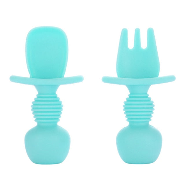 Baby Silicone Spoon Feeding Set